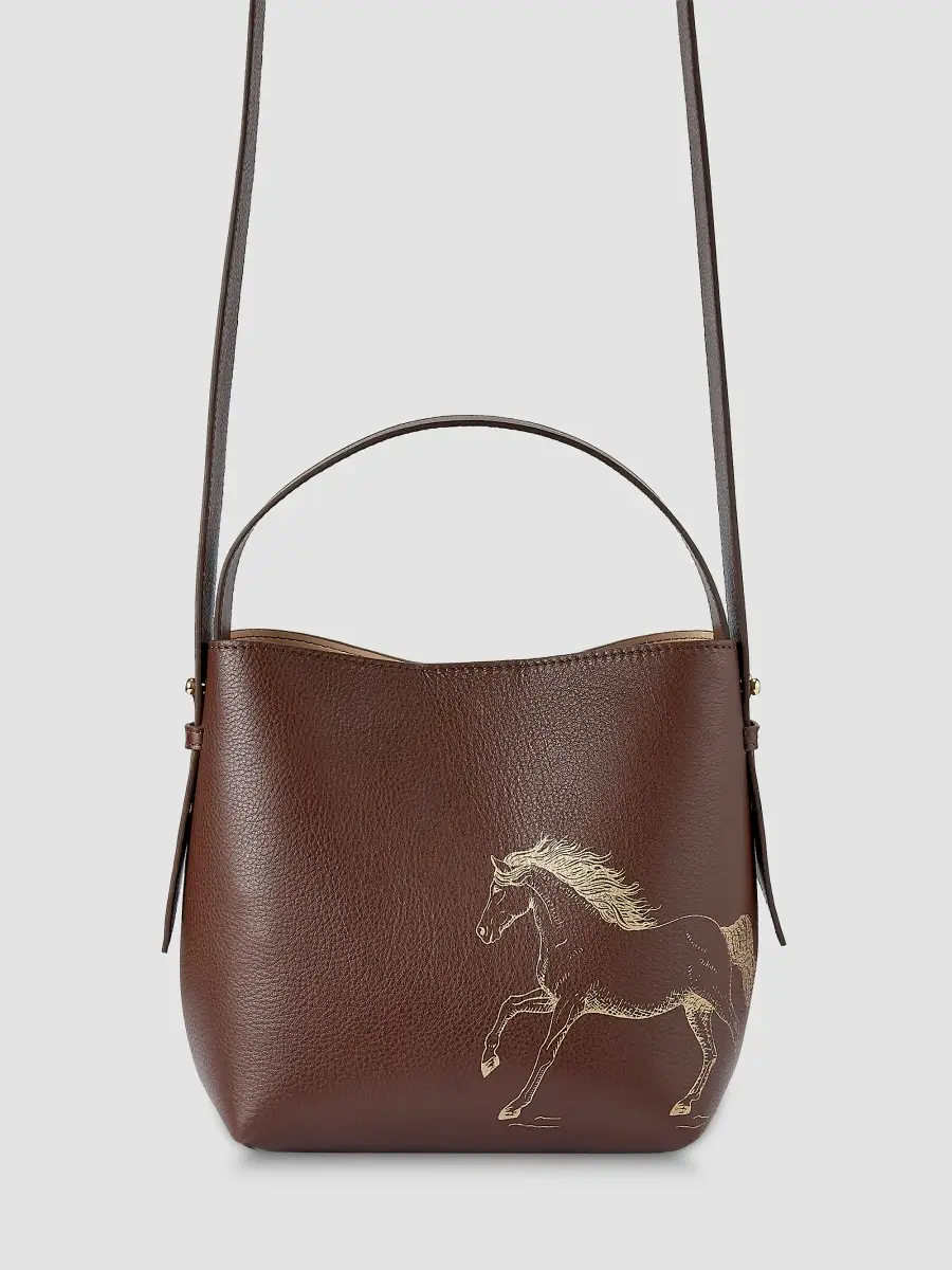 GiGi New York Women's Melissa Bamber X : The Equestrian Edition Graceful Horse Selena Leather Bucket Bag | Thumbnail 6 GiGi New York Women's Melissa Bamber X : The Equestrian Edition Graceful Horse Selena Leather Bucket Bag | Thumbnail 6
