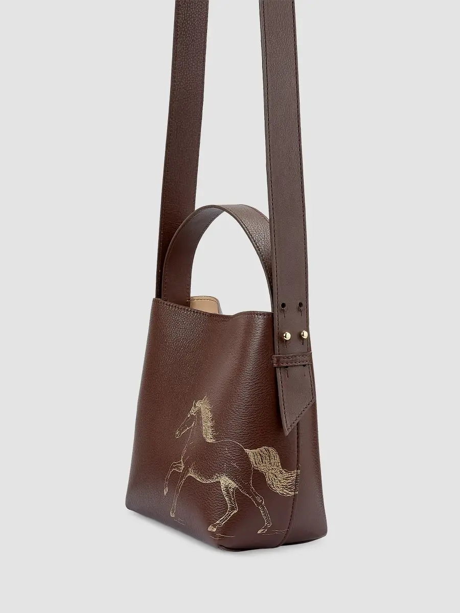 GiGi New York Women's Melissa Bamber X : The Equestrian Edition Graceful Horse Selena Leather Bucket Bag | Thumbnail 7 GiGi New York Women's Melissa Bamber X : The Equestrian Edition Graceful Horse Selena Leather Bucket Bag | Thumbnail 7