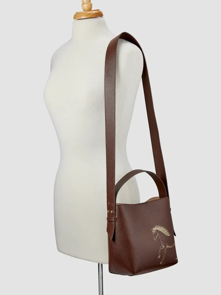 GiGi New York Women's Melissa Bamber X : The Equestrian Edition Graceful Horse Selena Leather Bucket Bag | Thumbnail 9 GiGi New York Women's Melissa Bamber X : The Equestrian Edition Graceful Horse Selena Leather Bucket Bag | Thumbnail 9