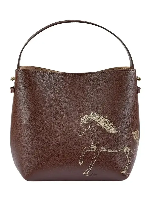 Women's Melissa Bamber X : The Equestrian Edition Graceful Horse Selena Leather Bucket Bag Women's Melissa Bamber X : The Equestrian Edition Graceful Horse Selena Leather Bucket Bag