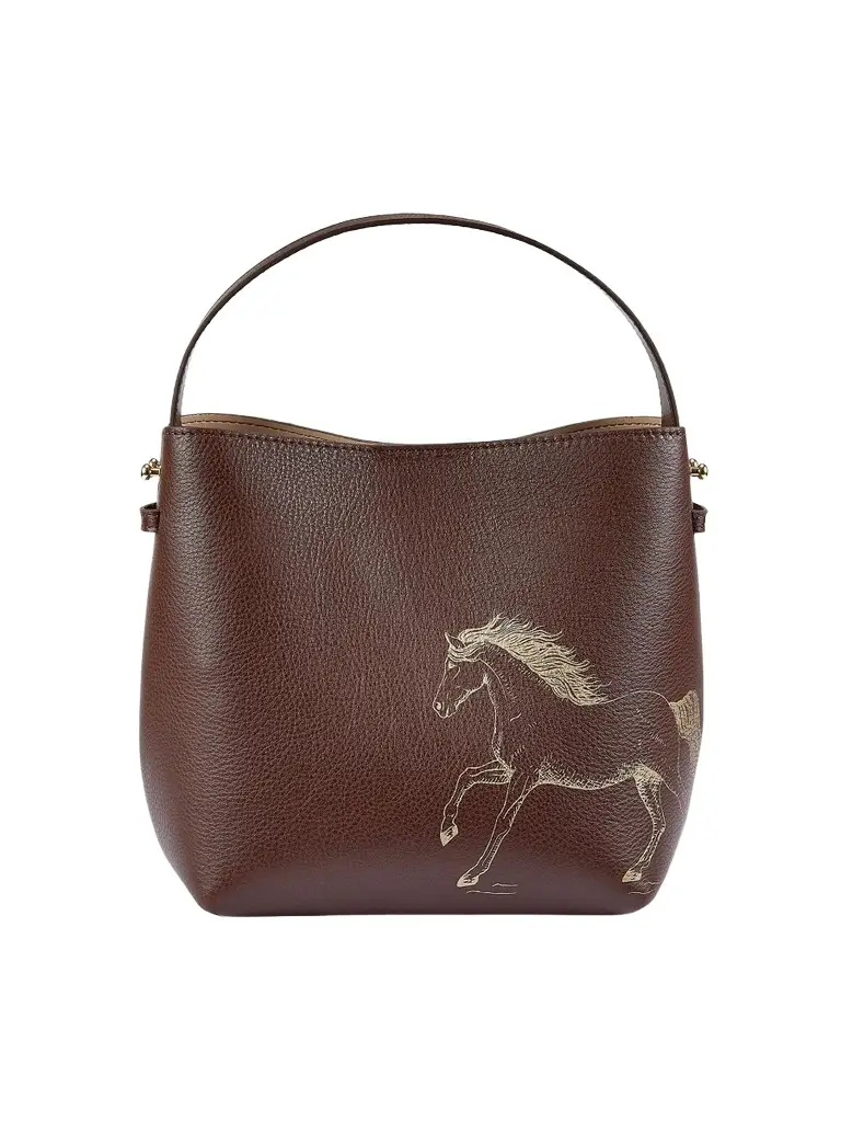 Women's Melissa Bamber X : The Equestrian Edition Graceful Horse Selena Leather Bucket Bag Women's Melissa Bamber X : The Equestrian Edition Graceful Horse Selena Leather Bucket Bag