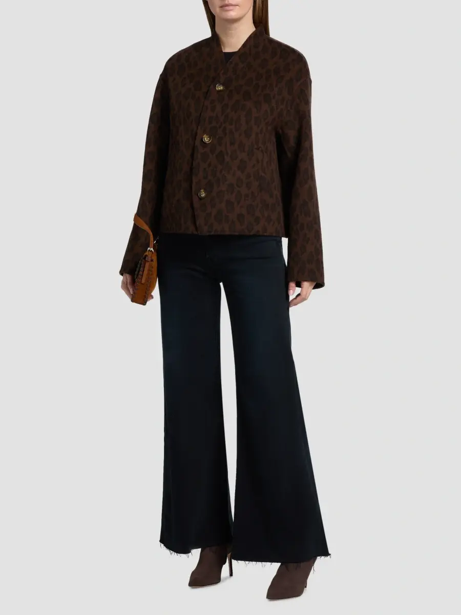 LAMARQUE Women's Hania Double-Face Wool-Blend Leopard Jacket | Thumbnail 2 LAMARQUE Women's Hania Double-Face Wool-Blend Leopard Jacket | Thumbnail 2