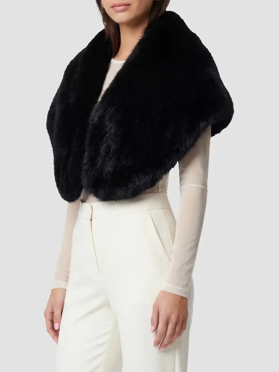 Lyla Grant Women's Faux Fur Fox Stole | Thumbnail 4 Lyla Grant Women's Faux Fur Fox Stole | Thumbnail 4