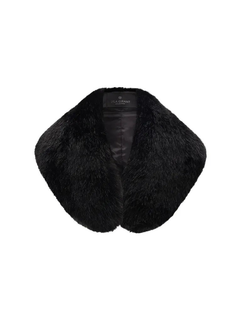 Lyla Grant Women's Faux Fur Fox Stole