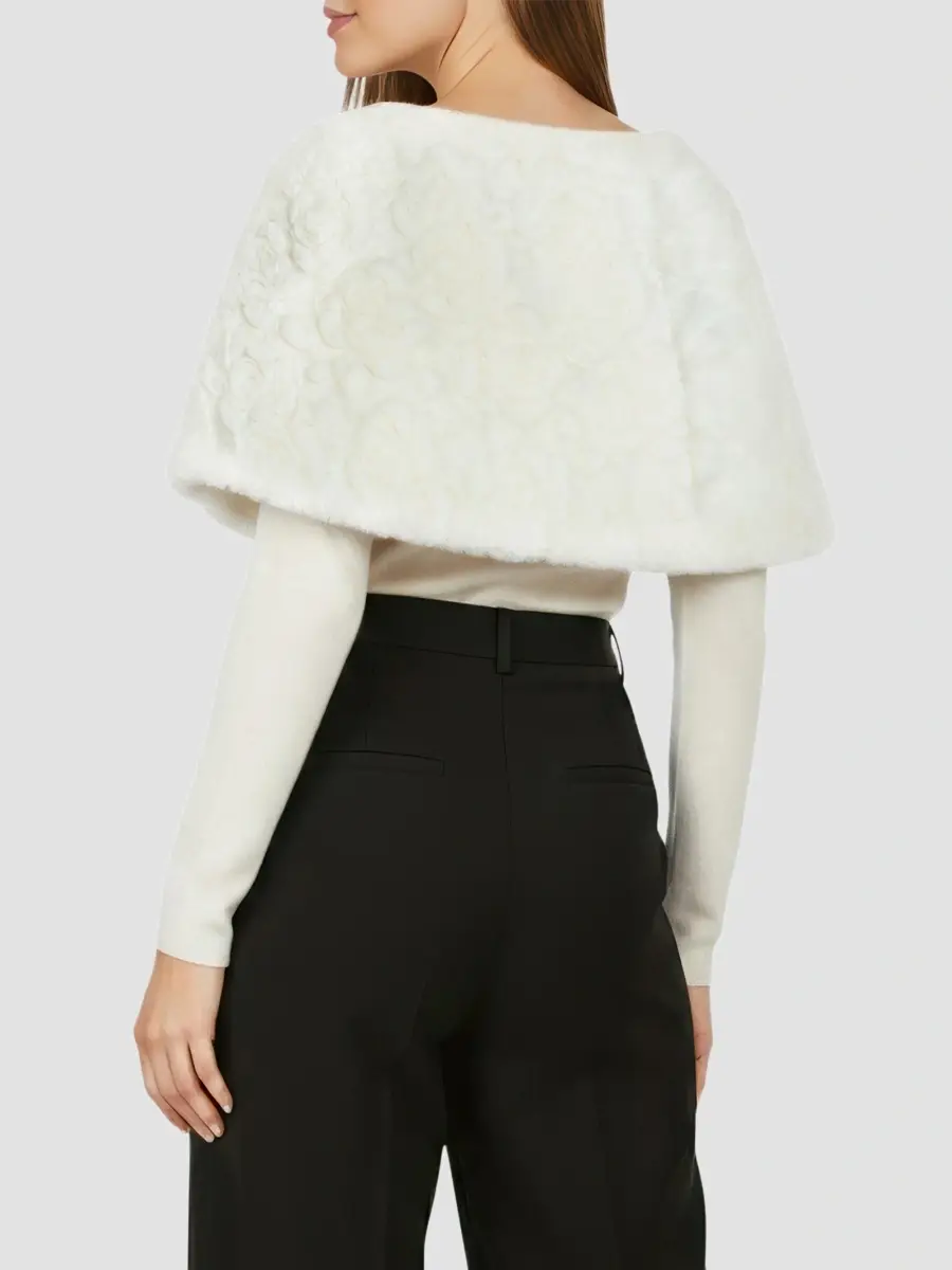 Gorski Women's Select Lamb Rose Cut Capelet | Thumbnail 5 Gorski Women's Select Lamb Rose Cut Capelet | Thumbnail 5