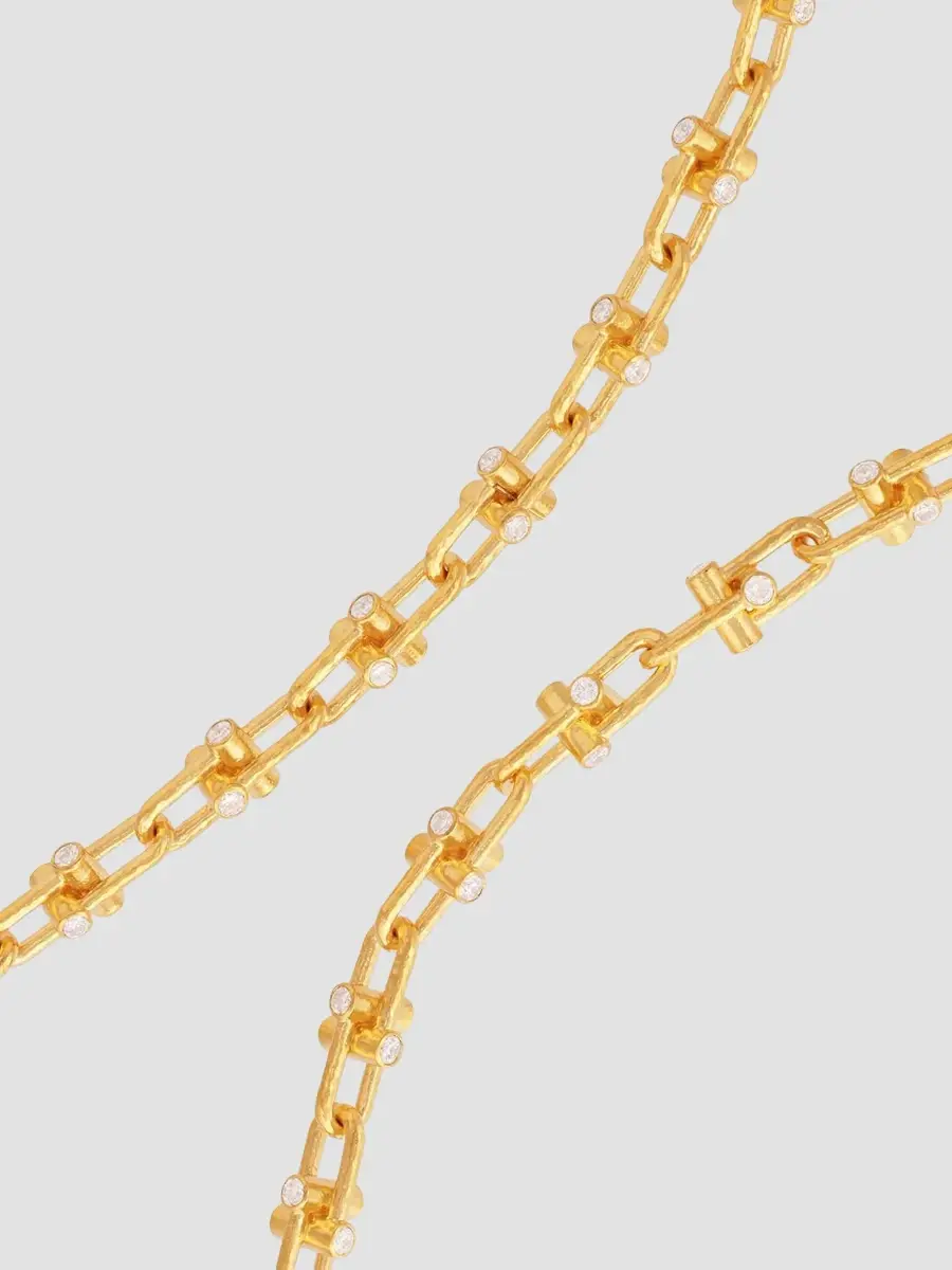 GURHAN Women's Pointelle 18K & 22K Yellow Gold & 5.85 TCW Diamond Chain Necklace | Thumbnail 4