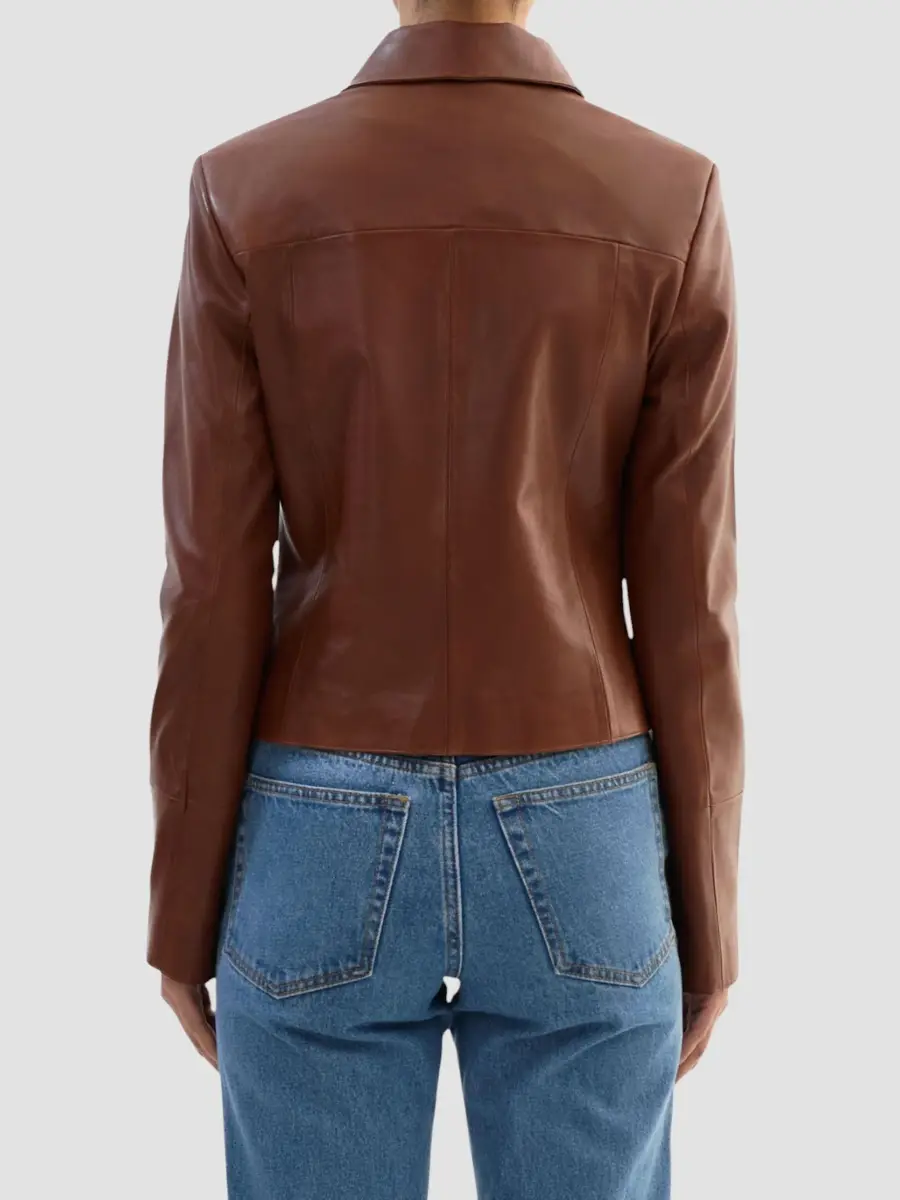 LAMARQUE Women's Oceana Fitted Leather Jacket | Thumbnail 3 LAMARQUE Women's Oceana Fitted Leather Jacket | Thumbnail 3