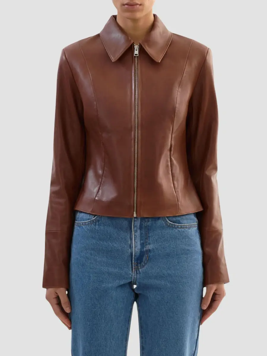 LAMARQUE Women's Oceana Fitted Leather Jacket | Thumbnail 4 LAMARQUE Women's Oceana Fitted Leather Jacket | Thumbnail 4