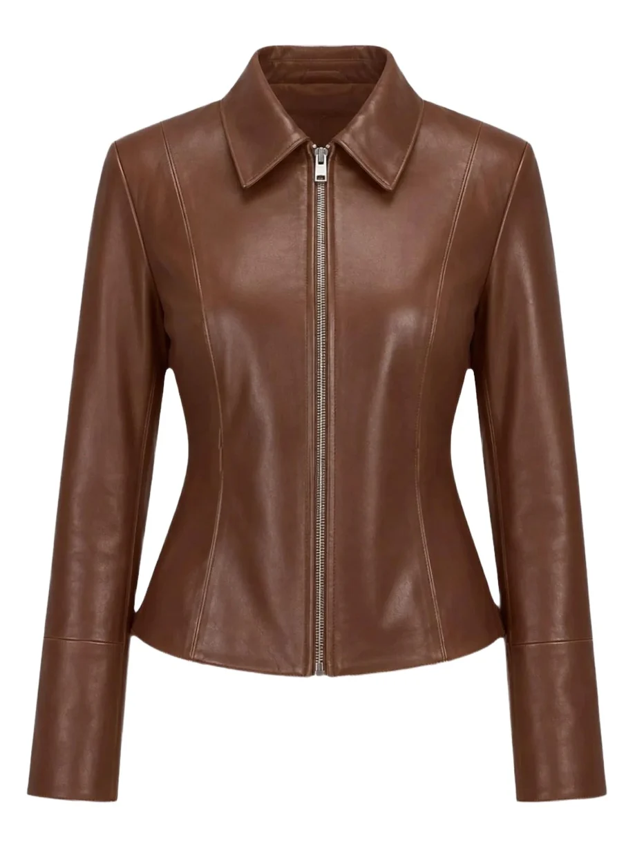 LAMARQUE Women's Oceana Fitted Leather Jacket