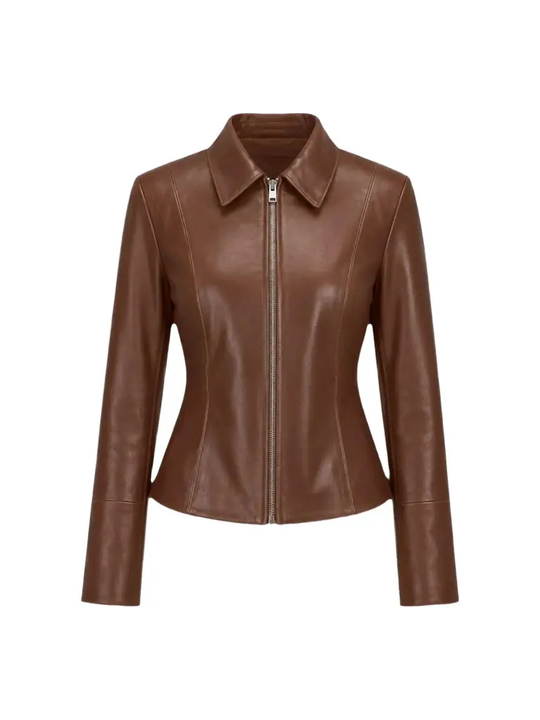 Women's Oceana Fitted Leather Jacket Women's Oceana Fitted Leather Jacket
