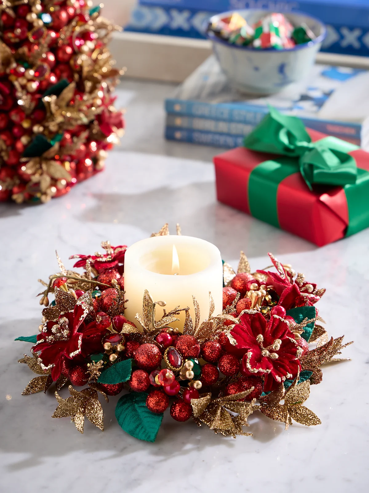 Salzburg Creations Shining Elegance Candle Wreath