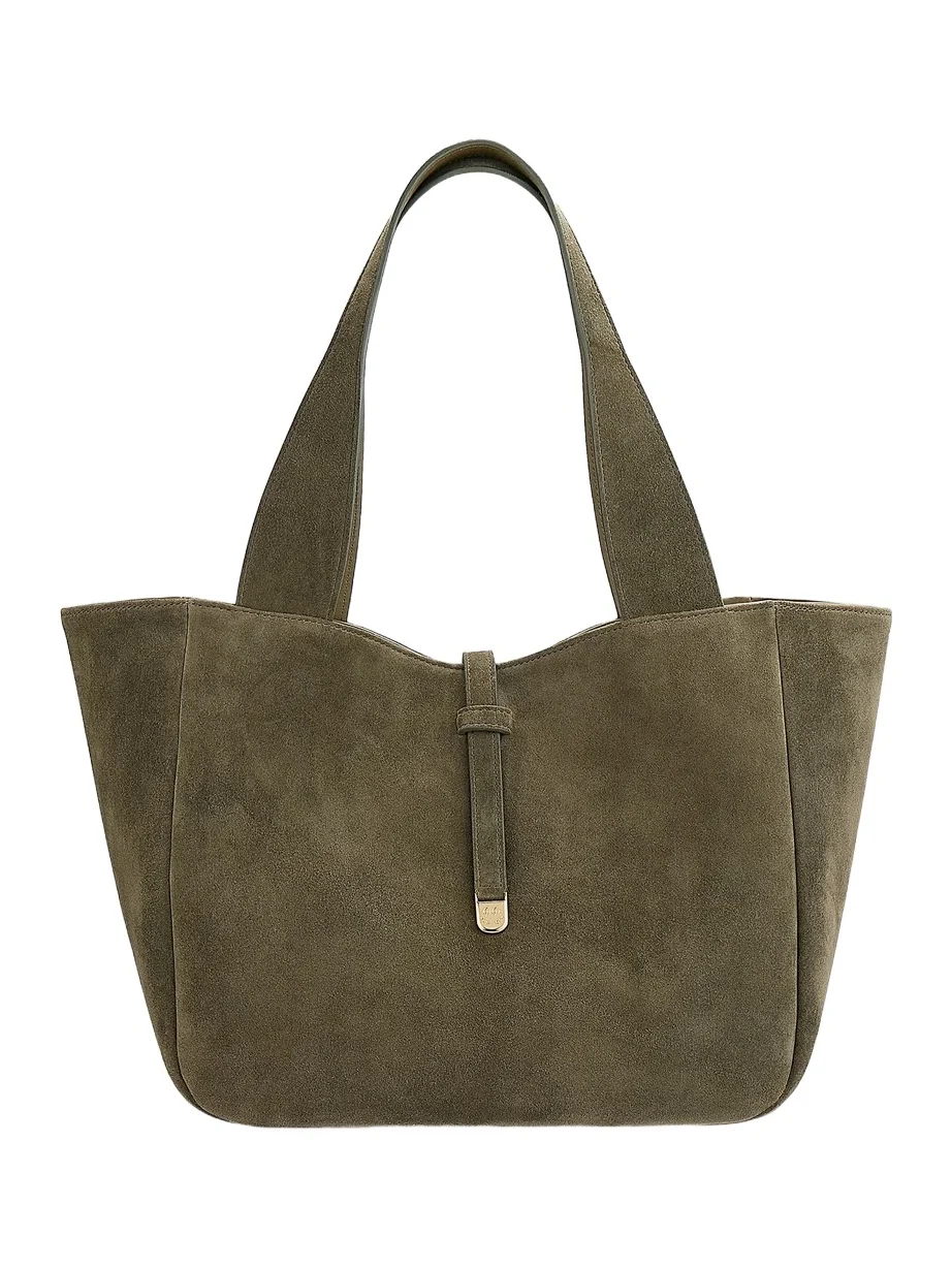 GiGi New York Women's Mercer Suede Tote Bag