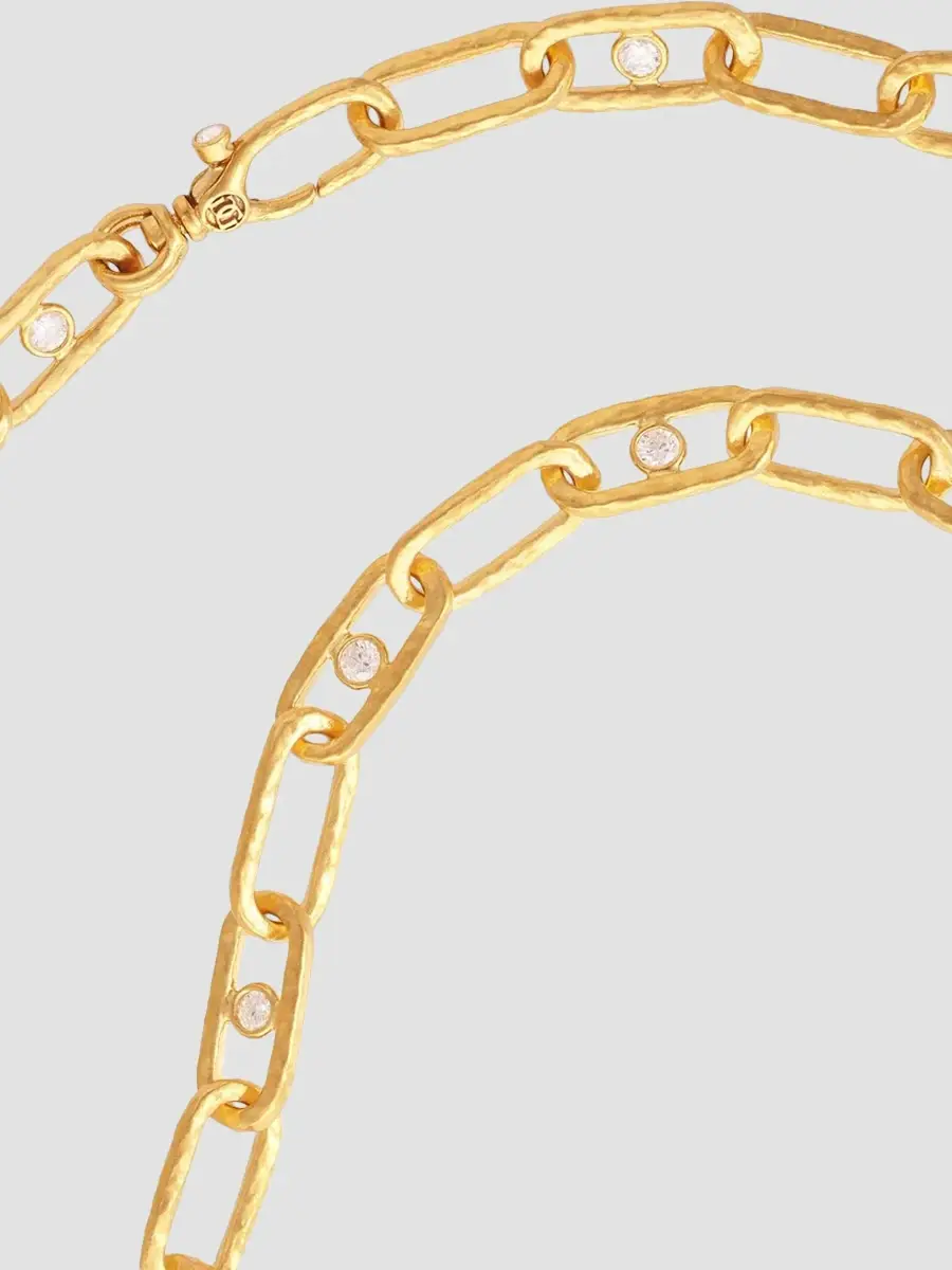 GURHAN Women's Hoopla 24K & 18K Yellow Gold & 2.64 TCW Diamond Oval-Link Chain Necklace | Thumbnail 3
