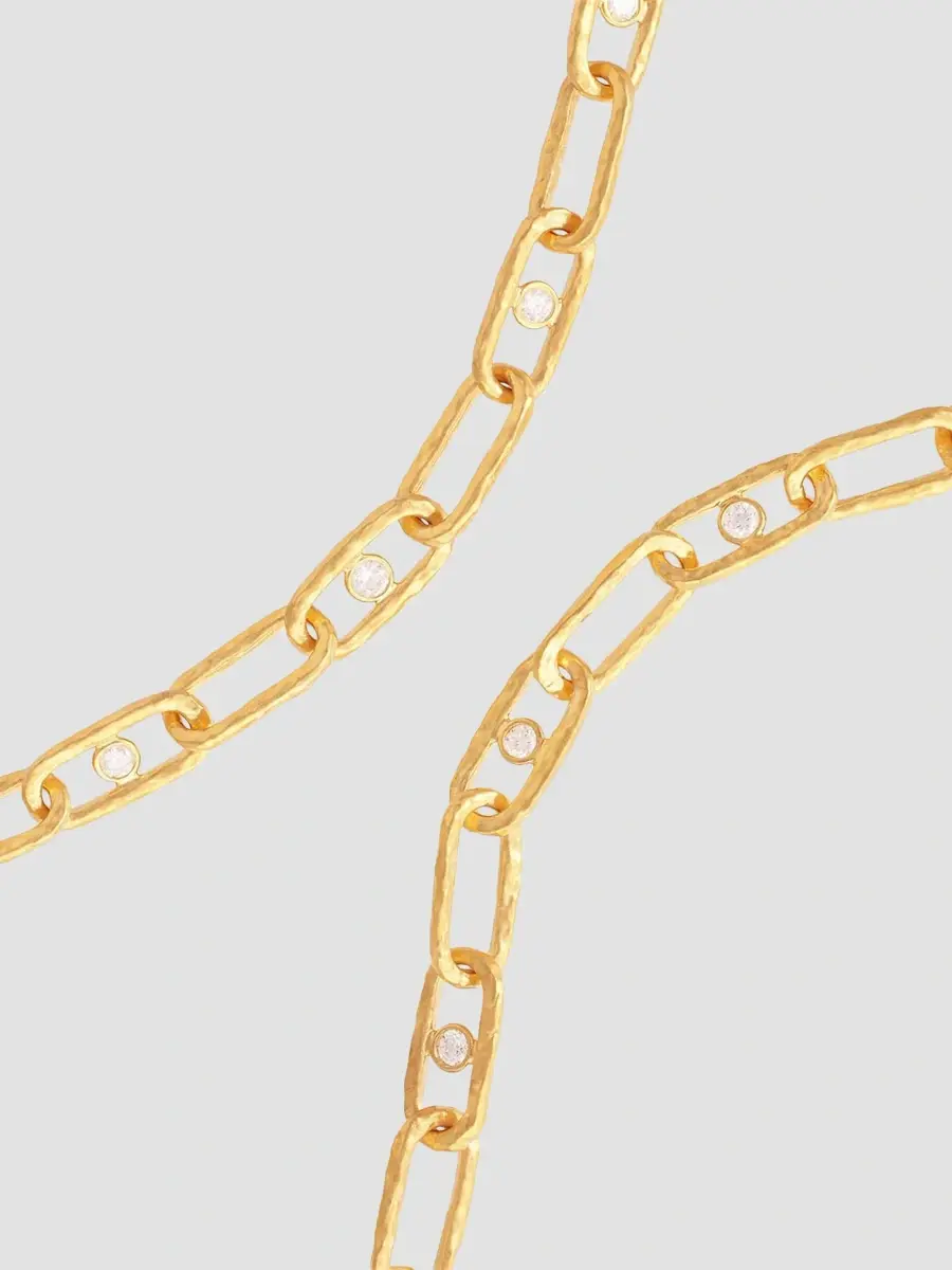 GURHAN Women's Hoopla 24K & 18K Yellow Gold & 2.64 TCW Diamond Oval-Link Chain Necklace | Thumbnail 4