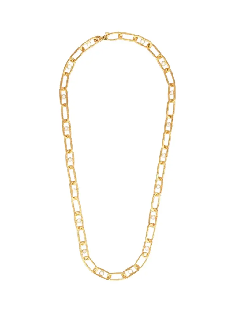 Women's Hoopla 24K & 18K Yellow Gold & 2.64 TCW Diamond Oval-Link Chain Necklace Women's Hoopla 24K & 18K Yellow Gold & 2.64 TCW Diamond Oval-Link Chain Necklace