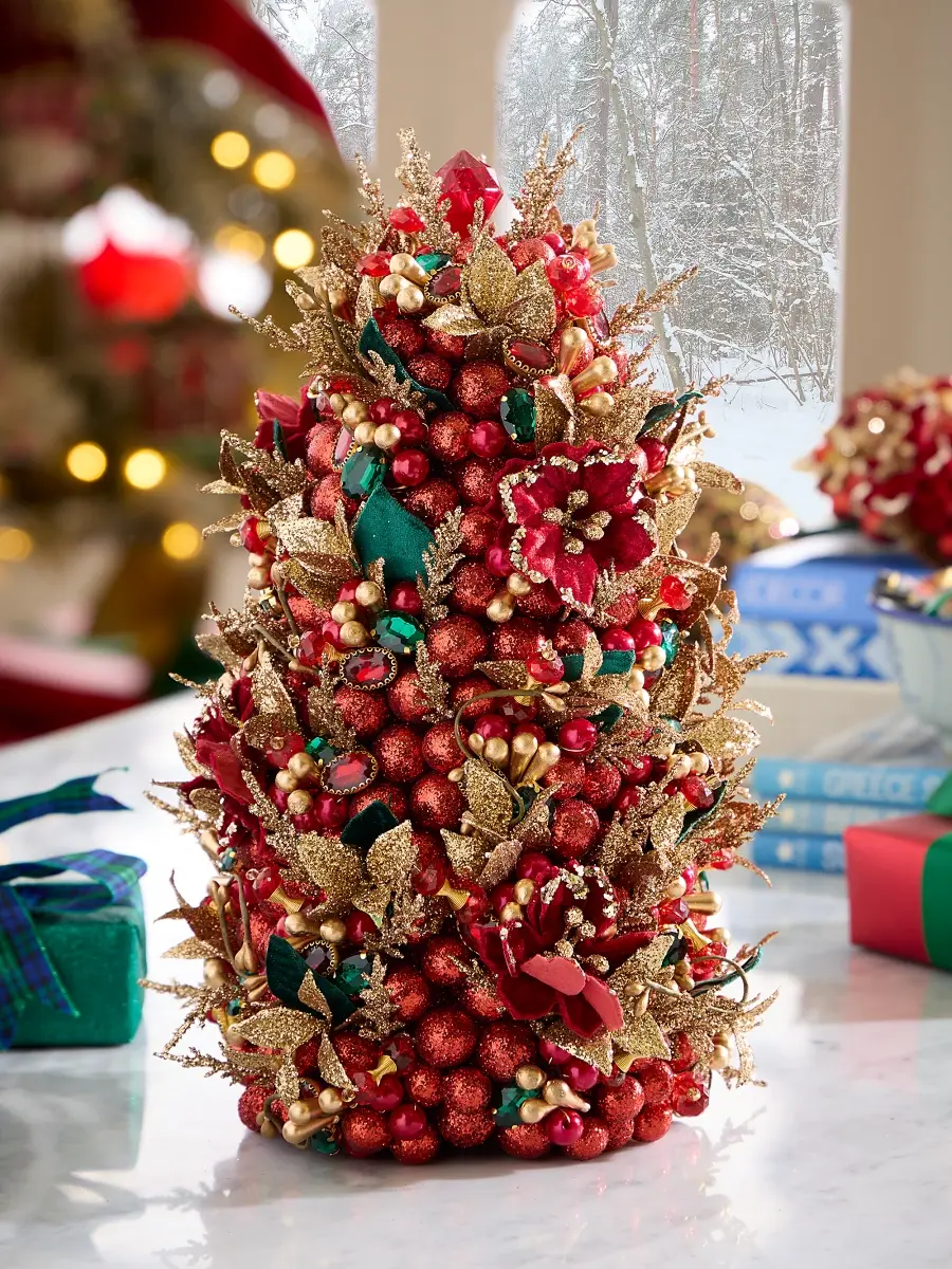 Salzburg Creations Shining Elegance Tree Tabletop Decoration