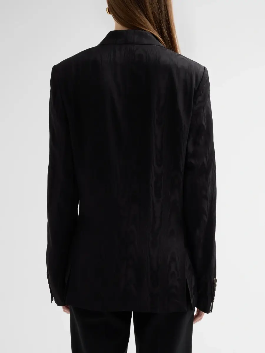 Dries Van Noten Women's Barrysta Moiré Double-Breasted Blazer | Thumbnail 3
