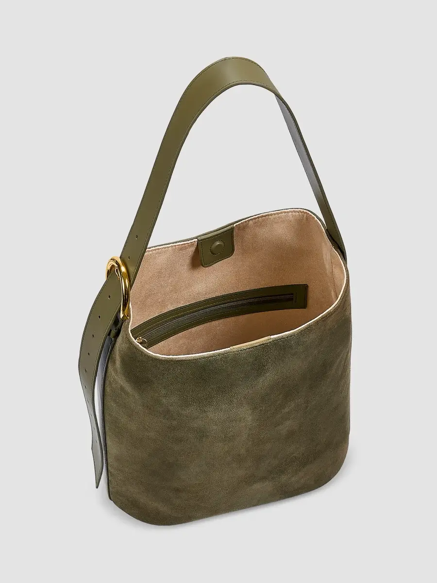 GiGi New York Women's Avery Suede Bucket Bag | Thumbnail 4 GiGi New York Women's Avery Suede Bucket Bag | Thumbnail 4