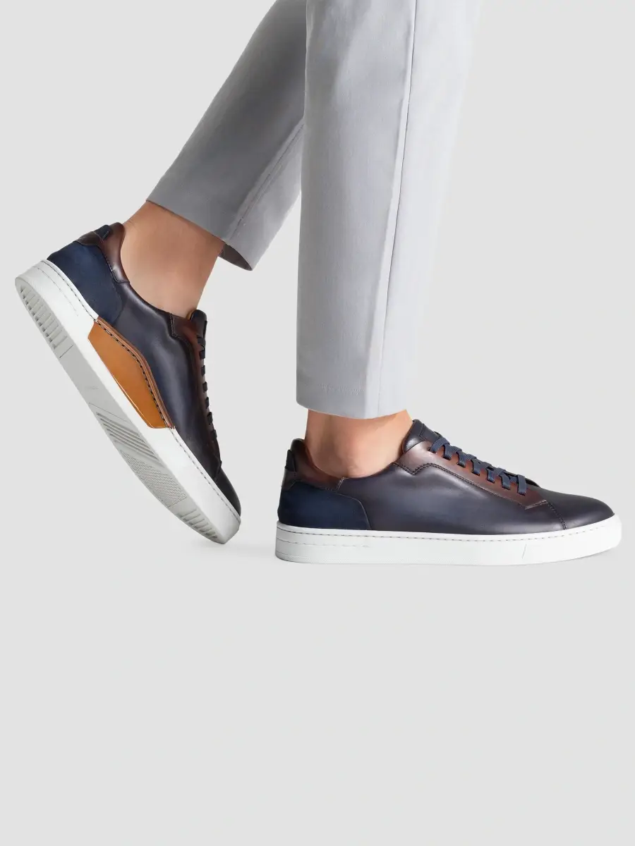 Magnanni Men's Amadeo Leather Low-Top Sneakers | Thumbnail 2