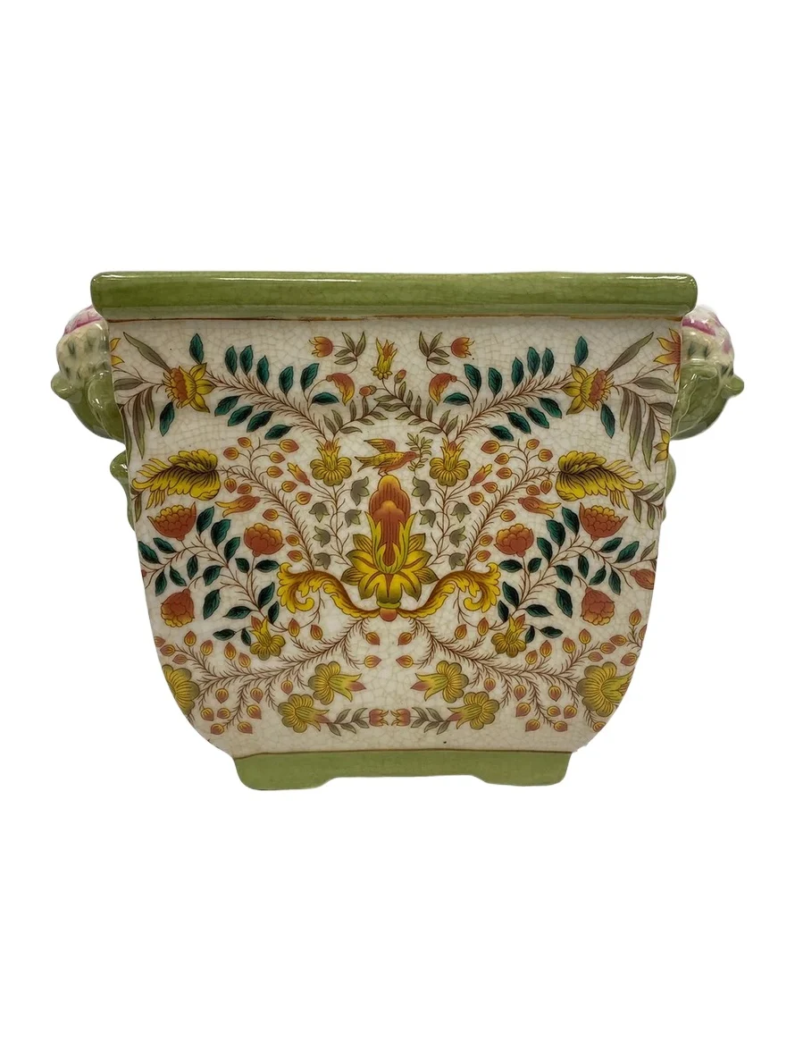 Winward Home Newness Floral Ceramic Planter