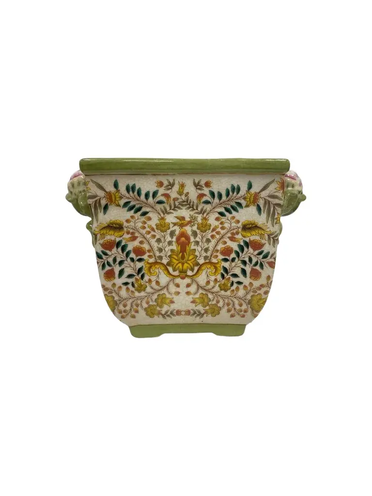 Newness Floral Ceramic Planter