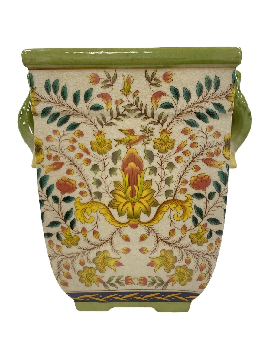Winward Home Newness Floral Ceramic Planter