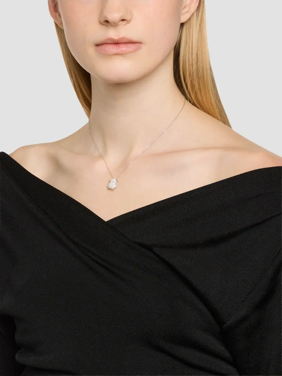 Roberto Coin Women's 18K Two-Tone Gold & 0.78 TCW Diamond Chick Pendant Necklace | Thumbnail 2 Roberto Coin Women's 18K Two-Tone Gold & 0.78 TCW Diamond Chick Pendant Necklace | Thumbnail 2