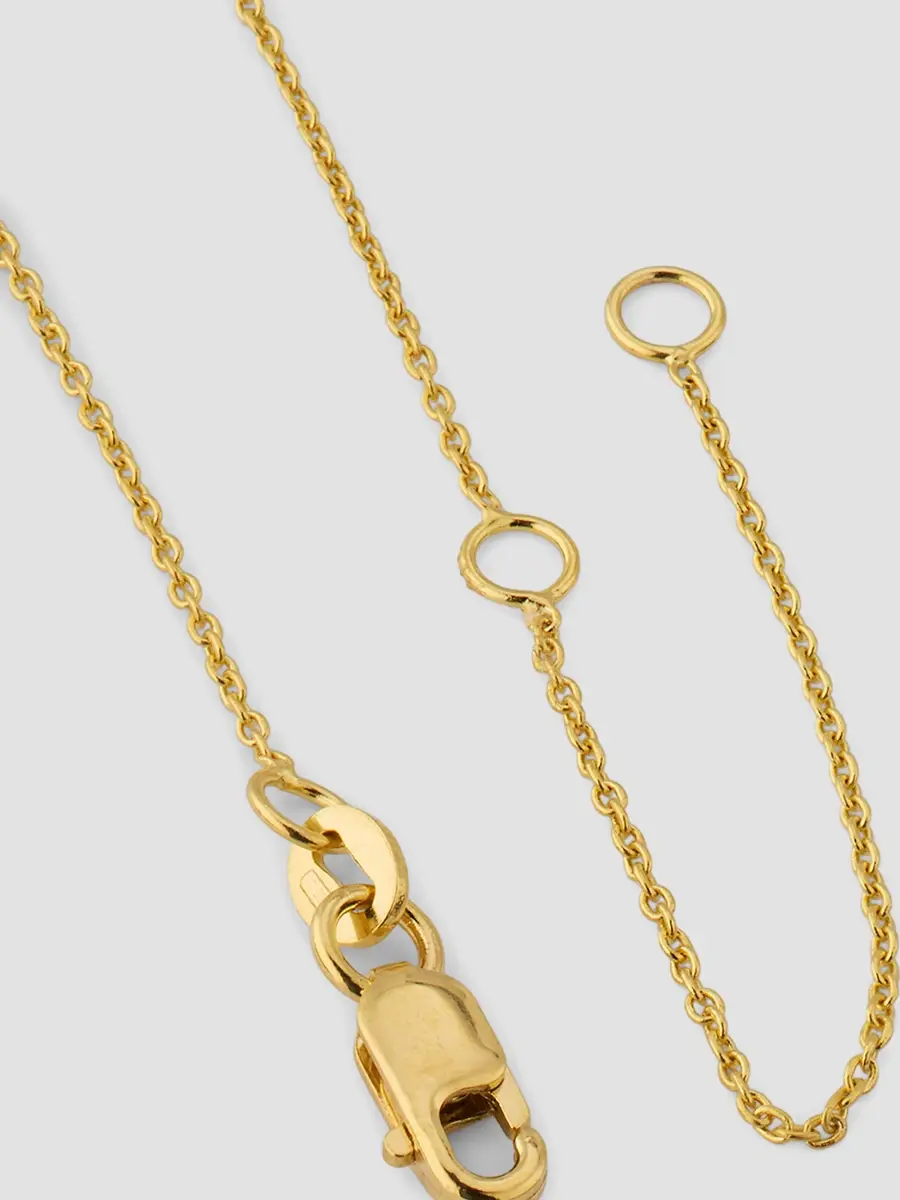 Roberto Coin Women's 18K Yellow Gold Mahjong Tile Necklace | Thumbnail 4 Roberto Coin Women's 18K Yellow Gold Mahjong Tile Necklace | Thumbnail 4
