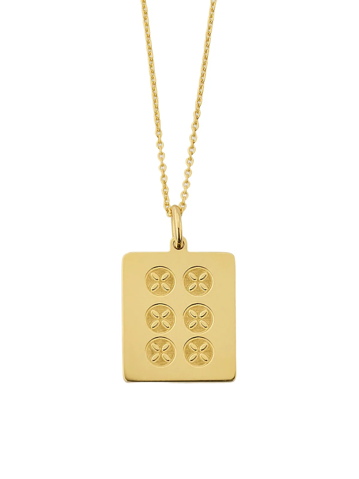 Roberto Coin Women's 18K Yellow Gold Mahjong Tile Necklace