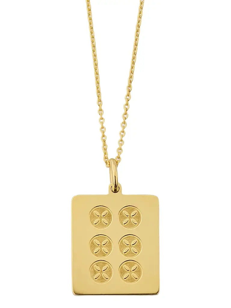Roberto Coin Women's 18K Yellow Gold Mahjong Tile Necklace