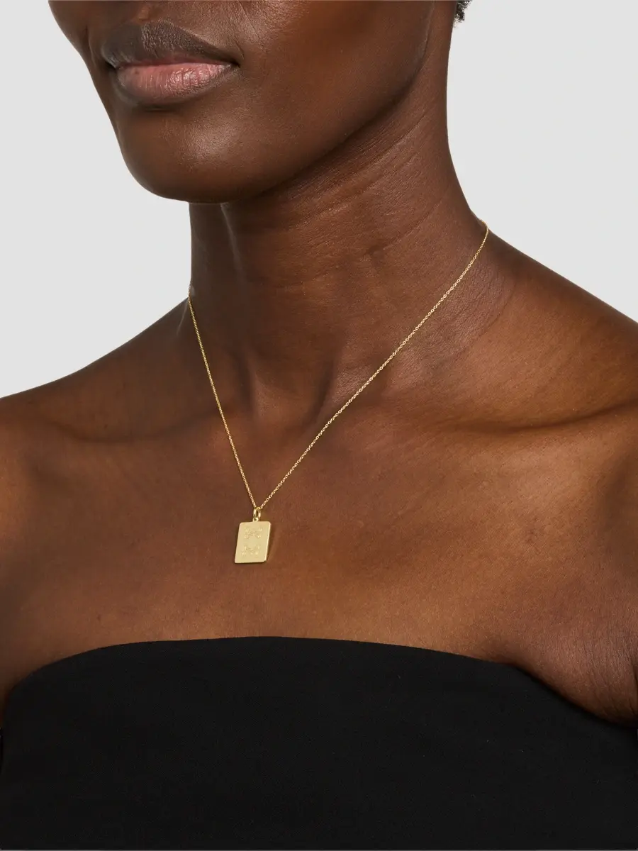 Roberto Coin Women's 18K Gold Mahjong Bamboo 8 Tile Necklace | Thumbnail 2 Roberto Coin Women's 18K Gold Mahjong Bamboo 8 Tile Necklace | Thumbnail 2