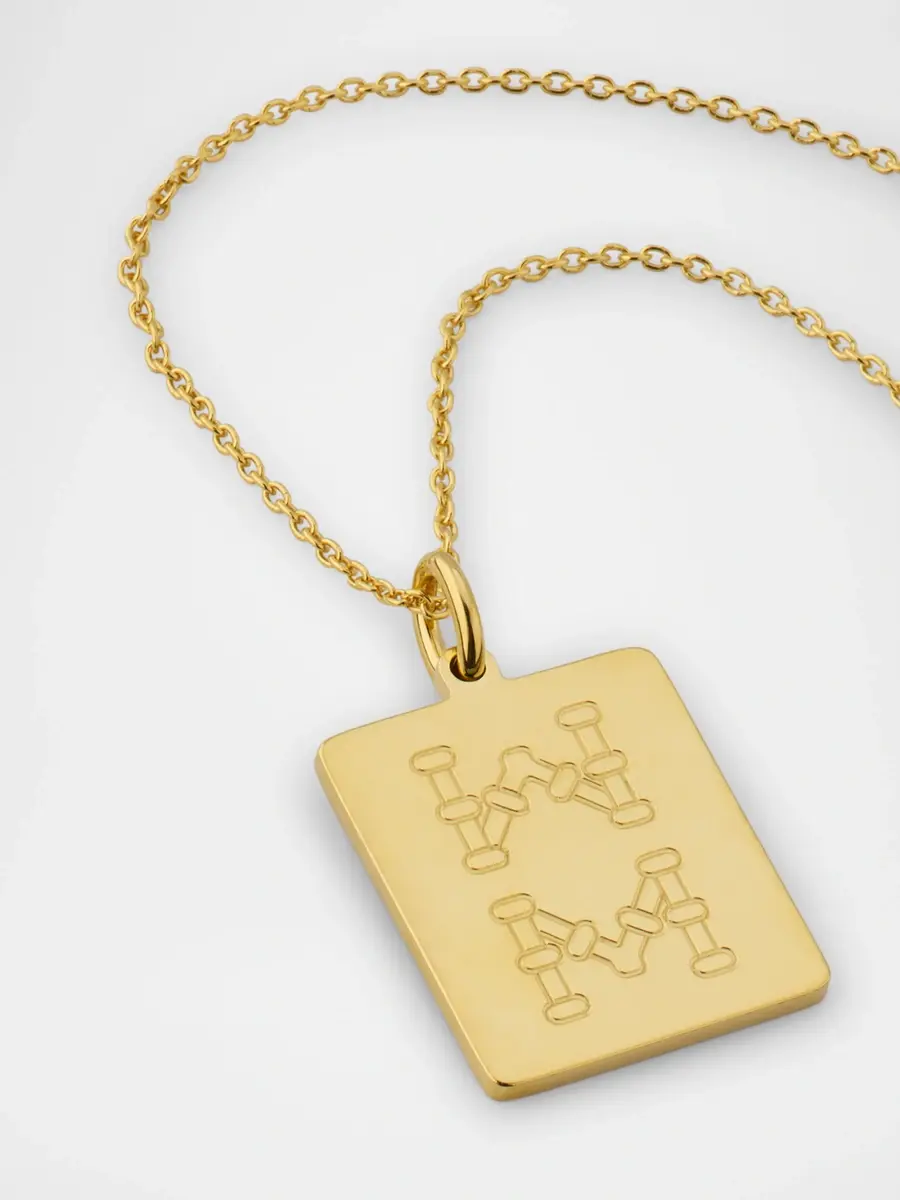 Roberto Coin Women's 18K Gold Mahjong Bamboo 8 Tile Necklace | Thumbnail 3 Roberto Coin Women's 18K Gold Mahjong Bamboo 8 Tile Necklace | Thumbnail 3