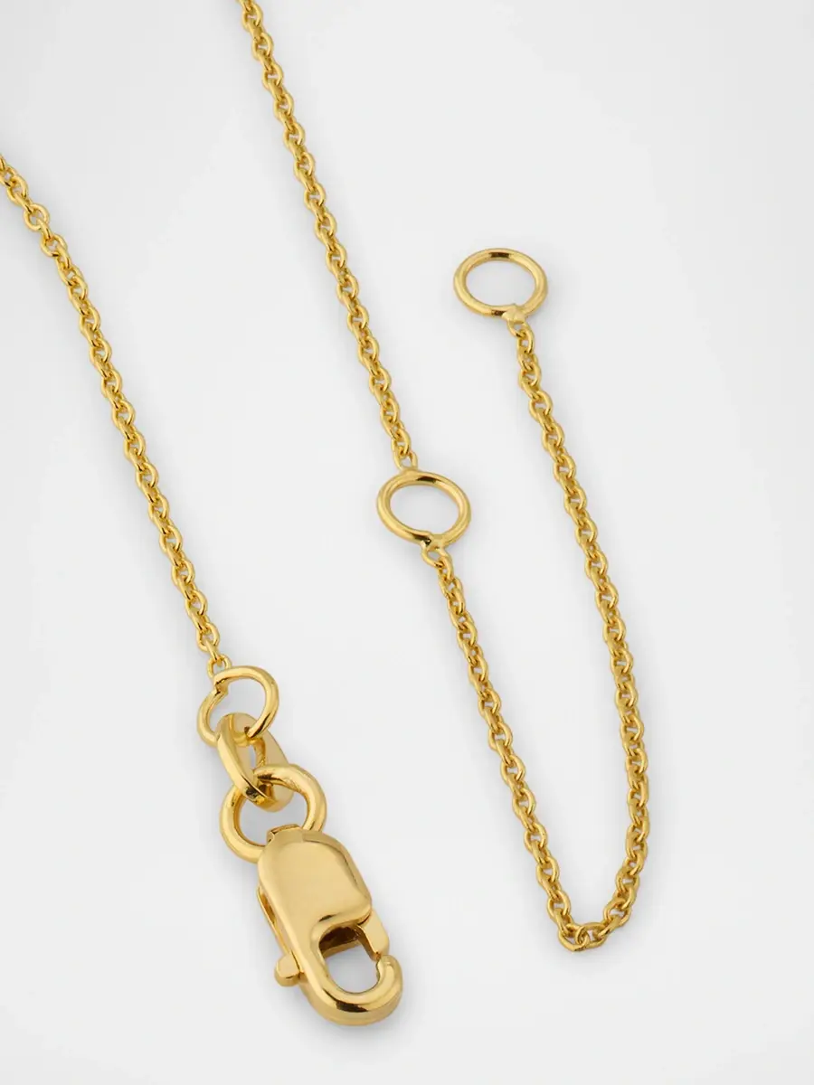 Roberto Coin Women's 18K Gold Mahjong Bamboo 8 Tile Necklace | Thumbnail 4 Roberto Coin Women's 18K Gold Mahjong Bamboo 8 Tile Necklace | Thumbnail 4
