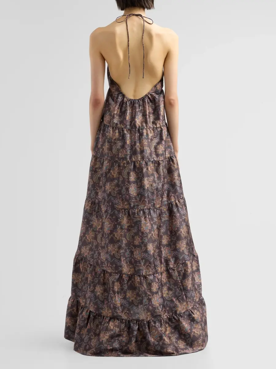 AZEEZA Women's Kitty Paisley Taffeta Gown | Thumbnail 3 AZEEZA Women's Kitty Paisley Taffeta Gown | Thumbnail 3