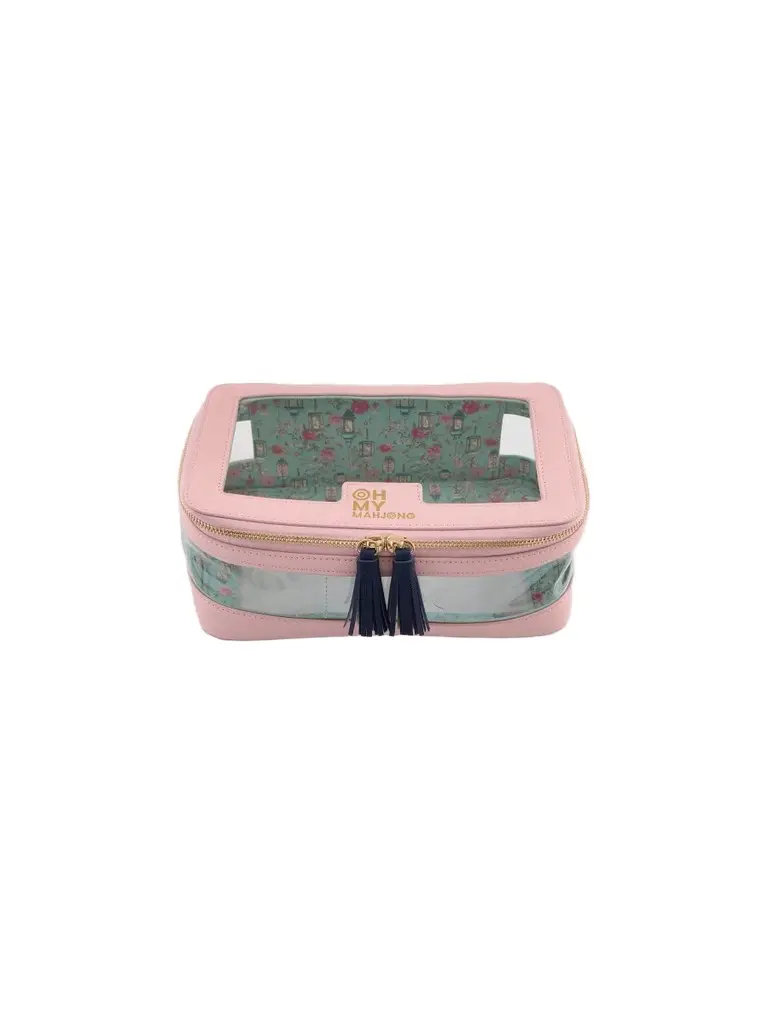Oh My Mahjong Light Pink Tile Storage Bag