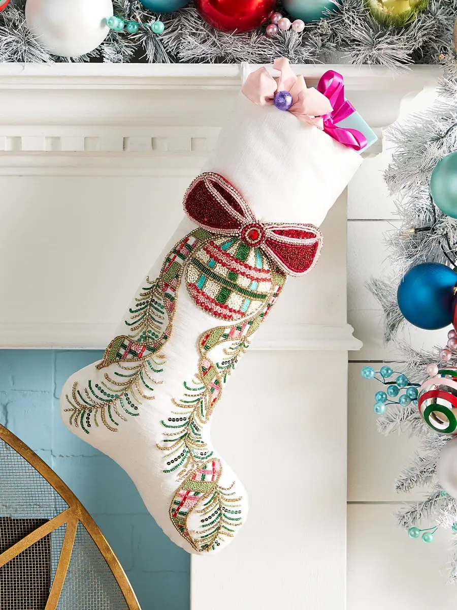 Kim Seybert Tartan Tidings Stocking