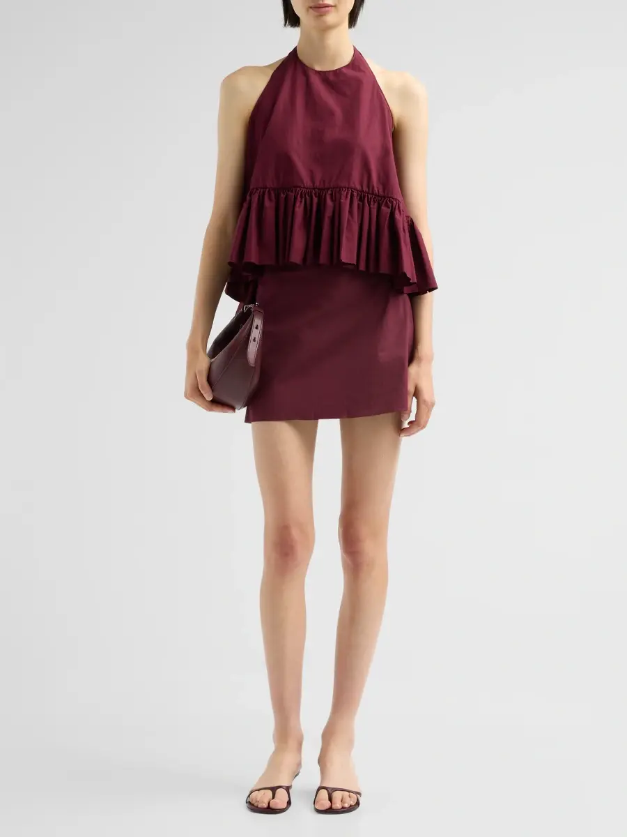 AZEEZA Women's Blair Poplin Mini Skirt | Thumbnail 2 AZEEZA Women's Blair Poplin Mini Skirt | Thumbnail 2
