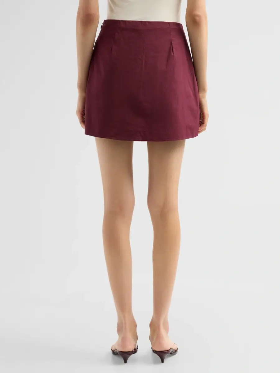 AZEEZA Women's Blair Poplin Mini Skirt | Thumbnail 3 AZEEZA Women's Blair Poplin Mini Skirt | Thumbnail 3