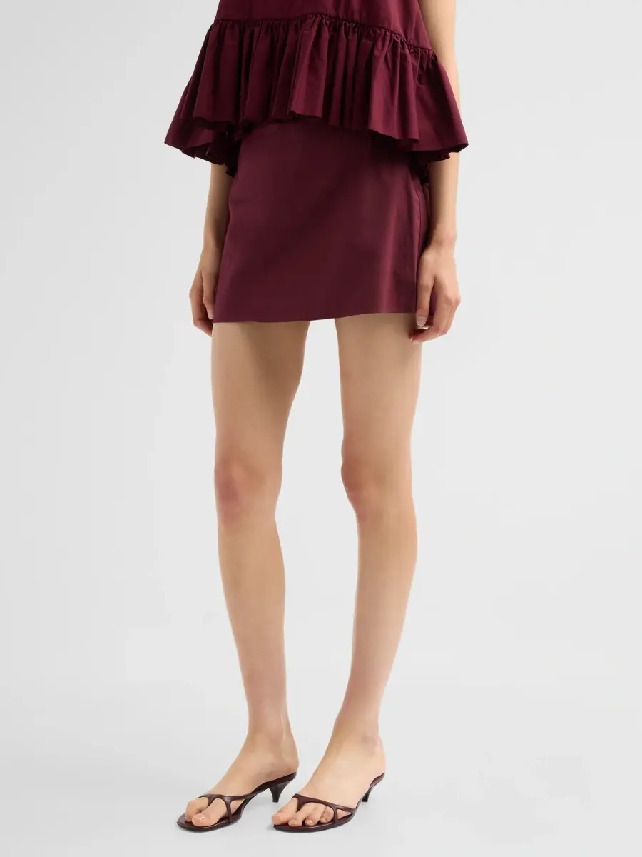 AZEEZA Women's Blair Poplin Mini Skirt | Thumbnail 4 AZEEZA Women's Blair Poplin Mini Skirt | Thumbnail 4