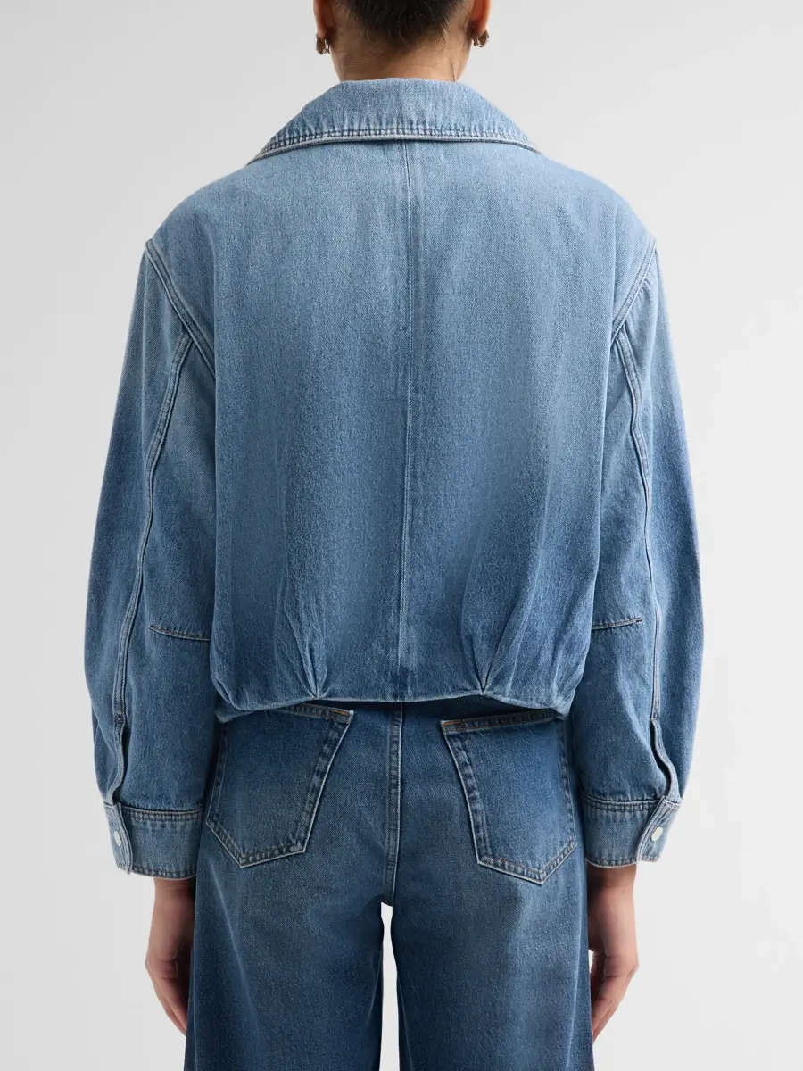 Le Jean Women's Bubble Denim Jacket | Thumbnail 3 Le Jean Women's Bubble Denim Jacket | Thumbnail 3
