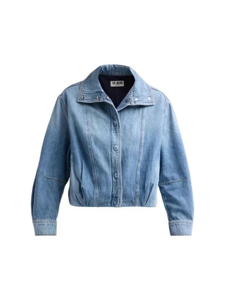 Le Jean Women's Bubble Denim Jacket