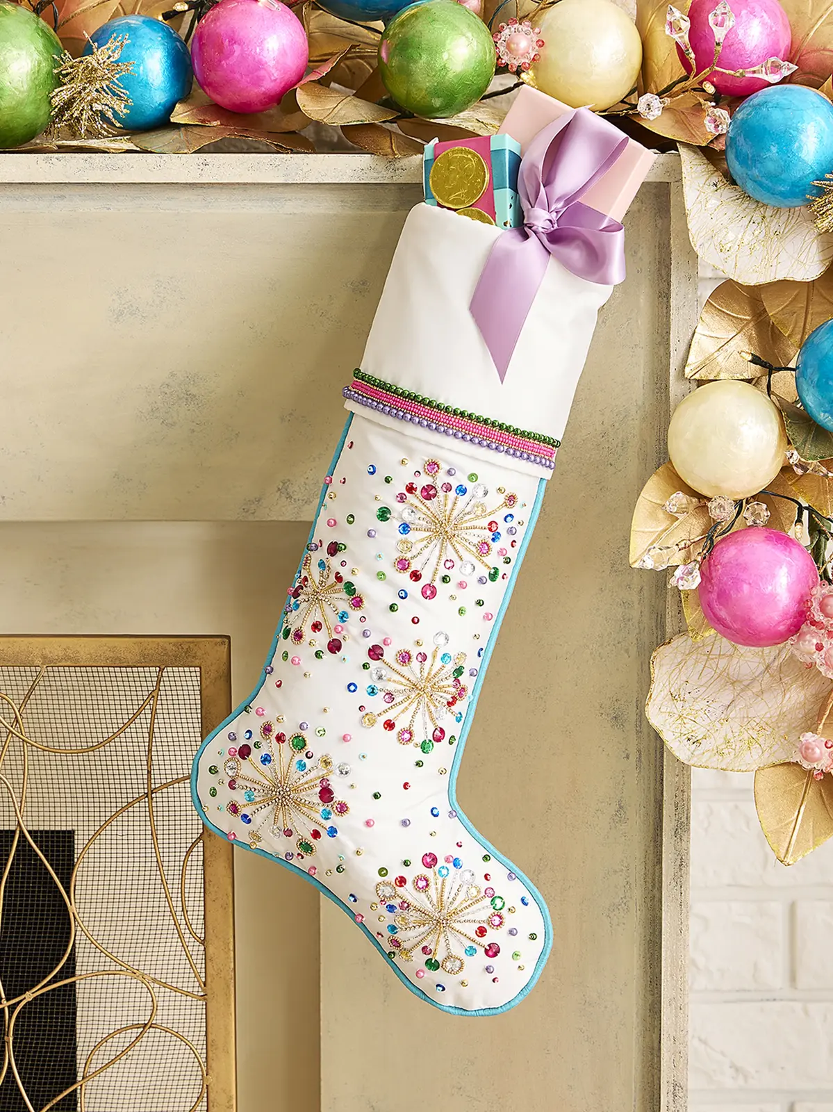 Kim Seybert Confetti Holiday Pop Stocking