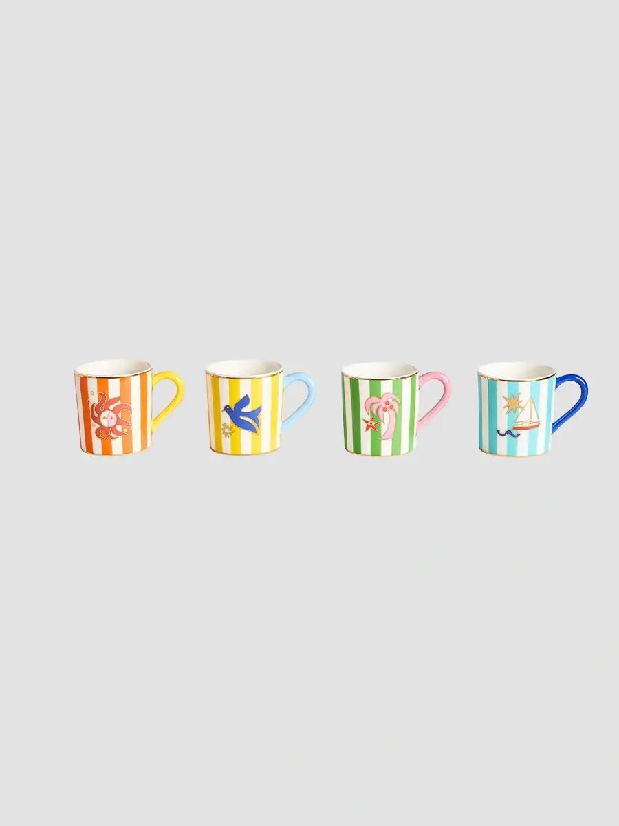 Jonathan Adler Playa 4-Piece Espresso Cups & Saucers Gift Box | Thumbnail 5 Jonathan Adler Playa 4-Piece Espresso Cups & Saucers Gift Box | Thumbnail 5