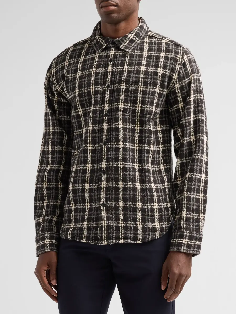 Corridor Men's Spacerock Plaid Button-Front Shirt | Thumbnail 4 Corridor Men's Spacerock Plaid Button-Front Shirt | Thumbnail 4