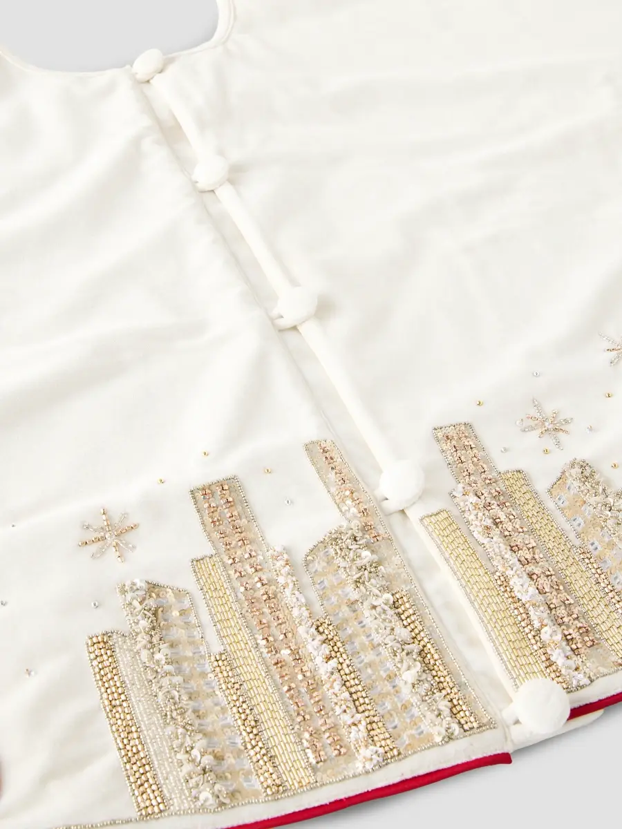 Kim Seybert Empire State Tree Skirt | Thumbnail 2 Kim Seybert Empire State Tree Skirt | Thumbnail 2