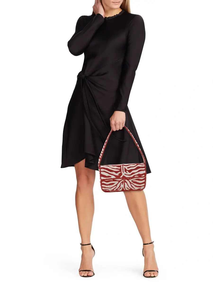 Staud Women's Tommy Beaded Animal-Print Shoulder Bag | Thumbnail 2