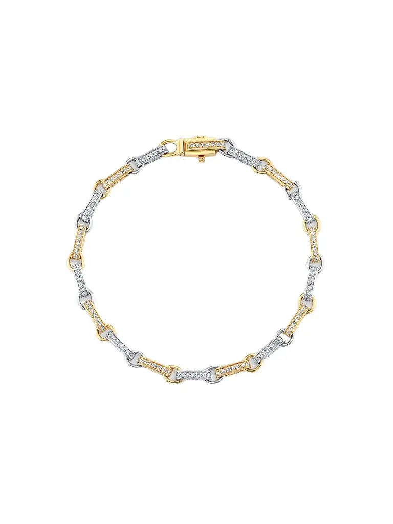 Women's Two-Tone 14K Gold & 2.06 TCW Diamond Bracelet