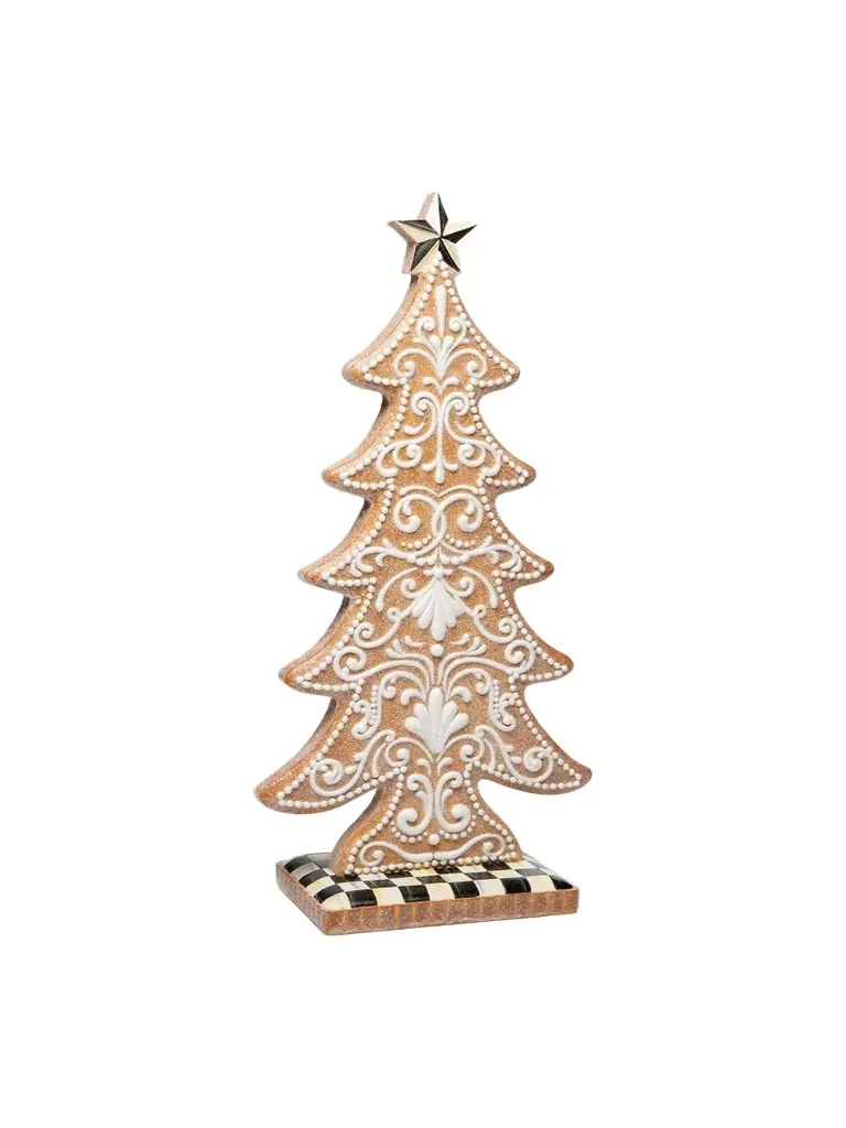 MacKenzie-Childs Gingerbread Cookie Tree Table Decor