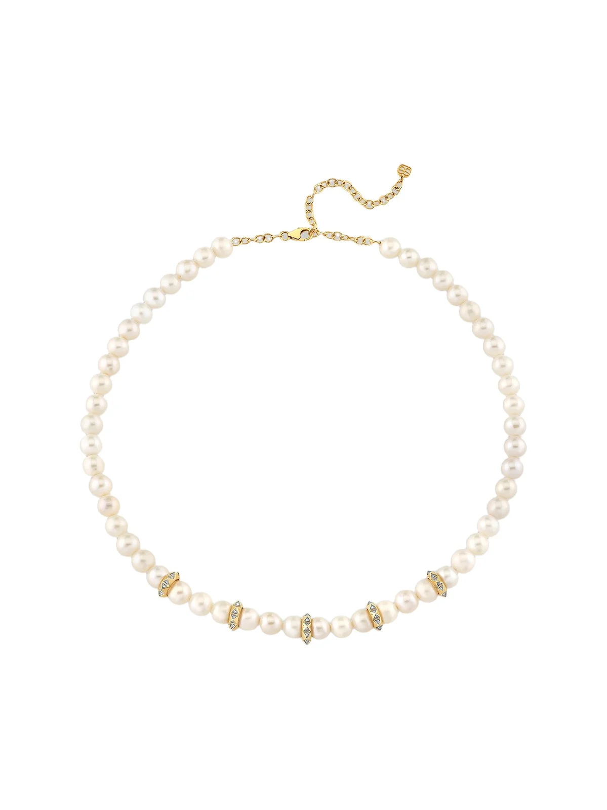 Sydney Evan Women's 14K Yellow Gold, Freshwater Pearl & 0.24 TCW Diamond Necklace
