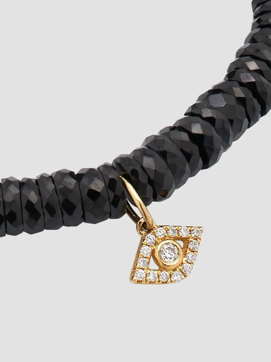 Sydney Evan Women's 14K Yellow Gold, 0.06 TCW Diamond & Spinel Beaded Bracelet | Thumbnail 3